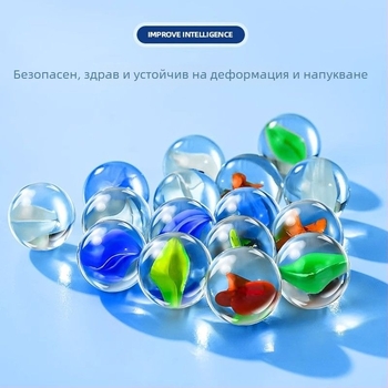 Две в едно: настолна игра с топчета за шашки и Flying Chess, пластмасова конструкция, компактна подаръчна кутия, вътрешно забавление, за възрастни