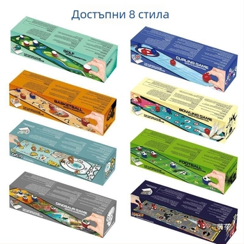 Настолна игра: кърлинг и спортове за вътрешно семейно забавление — интерактивна настолна игра (Материал: Друг; Категория: Go; 3C: Играчки над 14 години; Подходяща възраст: 0–3 години)
