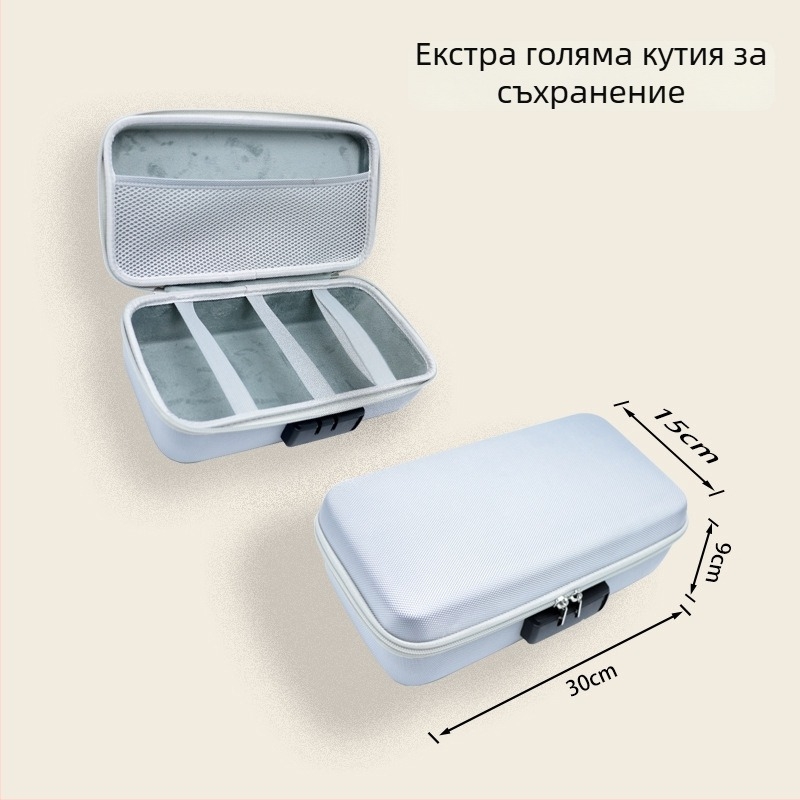 EVA кутия за съхранение със заключване на парола за секс играчки, модел bh1316, дискретен твърд корпус