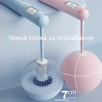 Безжично умно въже за скачане с преброяване, презареждащо, 2,8 м, дръжки ABS+TPR