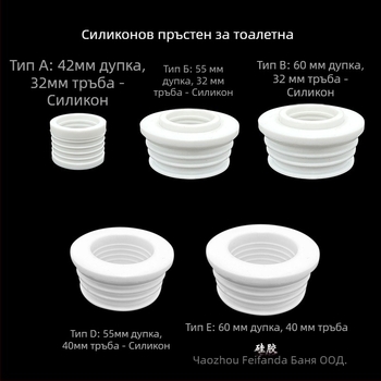Fifanda силиконово уплътнение за воден вход на клек тоалет — гарнитура за уплътнение