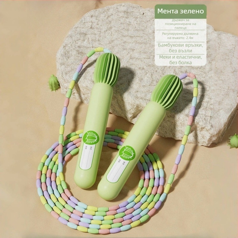 Детско PVC въже за скачане, 2,4 мм, за фитнес