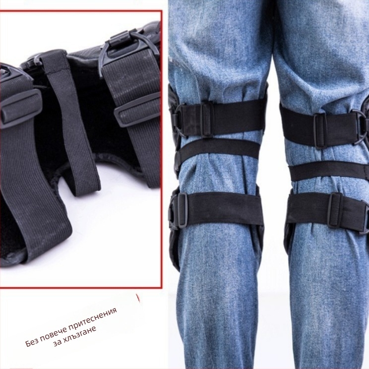 Зимни коленни подложки за колоездене – подплатени с флис и топлинна технология, ветроустойчиви и студоустойчиви за възрастни