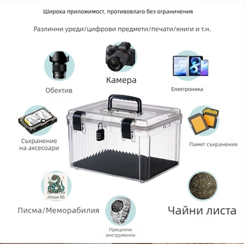 Преносима кутия за съхранение, PET материал, модел YX-084, многофункционална и прахоустойчива, произход Taizhou