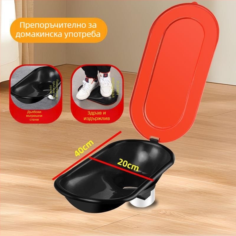 Пластмасова еднократна клекалка за строителни обекти, CE сертифицирана, без воден резервоар, без сифона