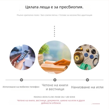Очила за четене с лека TR90 рамка, защита от синя светлина, HD ясно виждане, стилни дамски винтидж очила