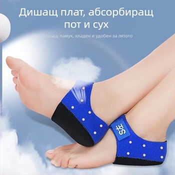 Стелка за петата при силна болка – паметна стелка SEBS + памук, за спортни и ежедневни обувки, модел B-049