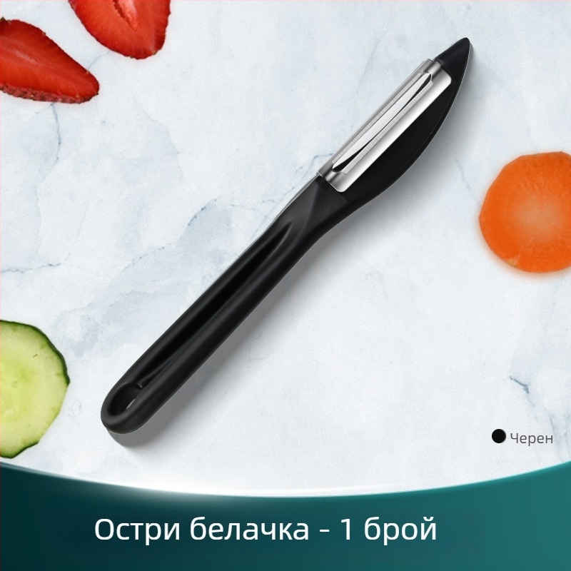 Обелка за плодове и зеленчуци - неръждаема стомана и пластмаса, многофункционален кухненски инструмент, Creative Woodworking Room