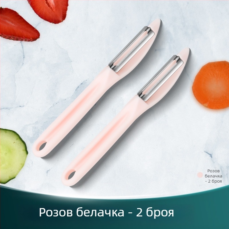 Обелка за плодове и зеленчуци - неръждаема стомана и пластмаса, многофункционален кухненски инструмент, Creative Woodworking Room