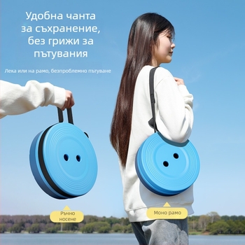 Liancai пластмасов сгъваем табурет, портативен за къмпинг, пикник и риболов