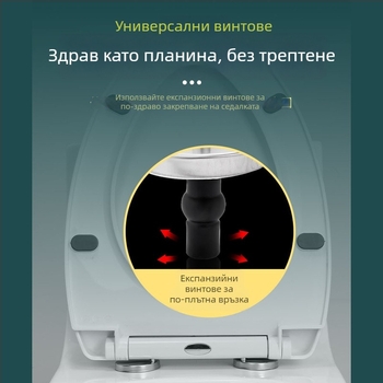 Болтове за закрепване на капака на тоалетната и разширителни винтове, универсални части за капак