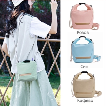 Чанта за SLR камера от найлон, стил през рамо, унисекс, есен 2024