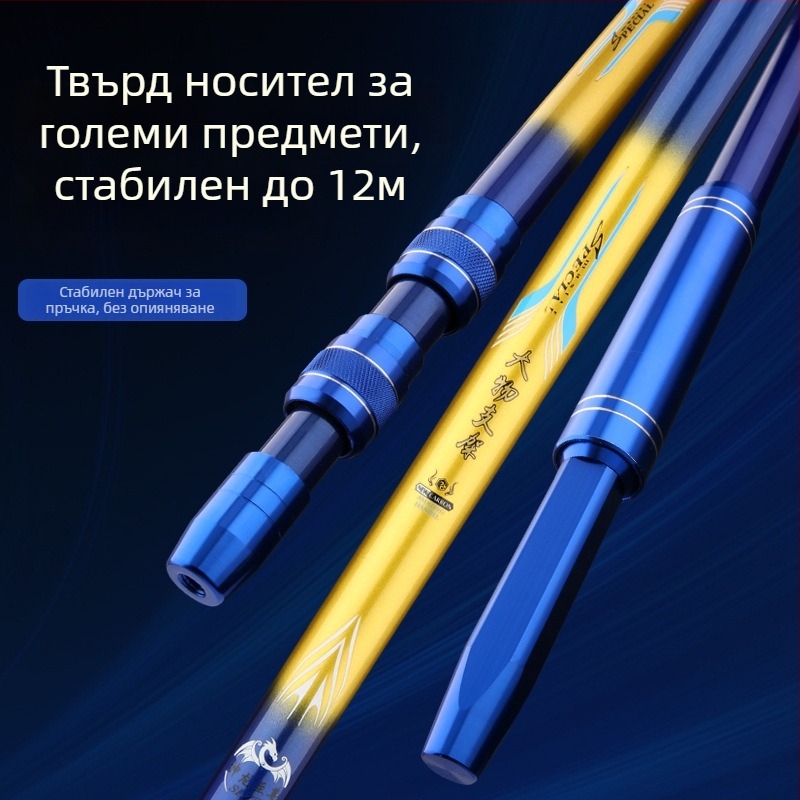 Скоба за големи предмети – многонаправлено въртене, сгъваема, карбон, двойно предназначение