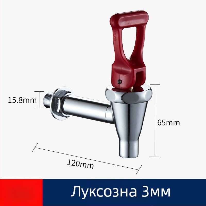 Кухненски кран с керамичен патрон, меден материал, модел KSQXLT, фиксиран монтаж, единична връзка