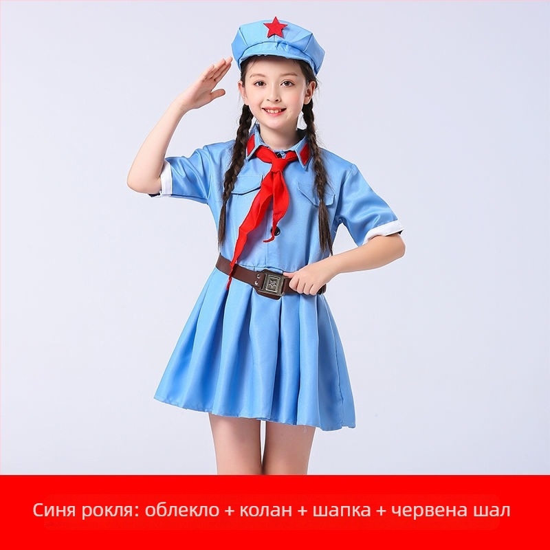 Армейски стил сценичен костюм за мъже и жени, полиестерна материя, съдържание 90–95%, летен сезон 2022, подходящ за танц на корема