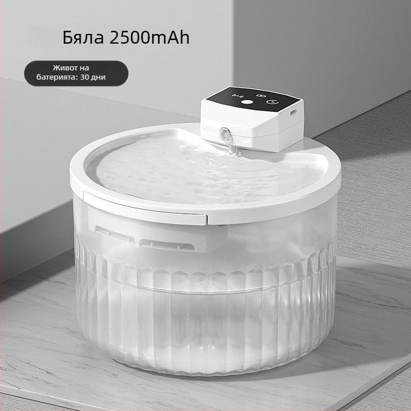 Умен автоматичен подхранвач за домашни любимци с контрол чрез приложение, таймер за порции, камера, разглобяем дизайн за котки и кучета