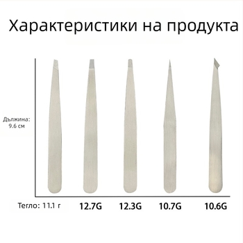 Wolverine щипки за вежди – 430 неръждаема стомана, прецизно оформяне на вежди