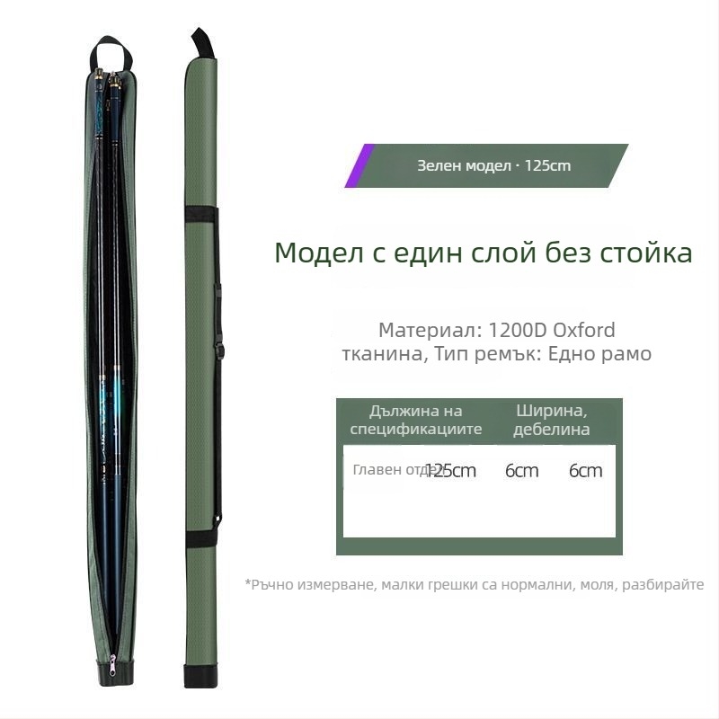 Чанта за рибарска пръчка със твърд корпус, водоустойчива, лека и многофункционална преносима чанта за пръти (Марка: Unique; Произход: Китай; Материал: Друг)