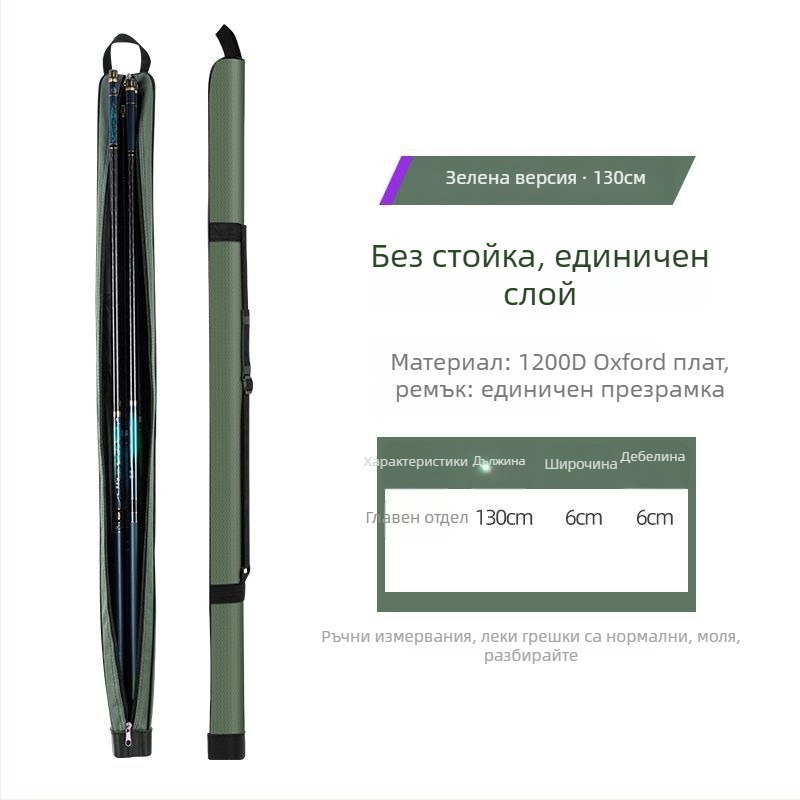 Чанта за рибарска пръчка със твърд корпус, водоустойчива, лека и многофункционална преносима чанта за пръти (Марка: Unique; Произход: Китай; Материал: Друг)