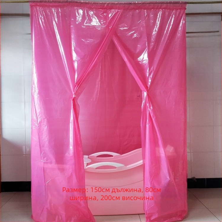 Душ палатка за възрастни, изолирана за зимата, правоъгълна пластмасова