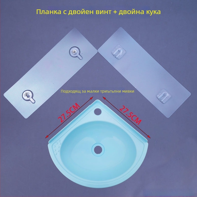 Лепяща закопчалка за двойна урна – акрил, лепящо щракване, марка: Double Urn, монтаж върху гладка стена, модерен стил