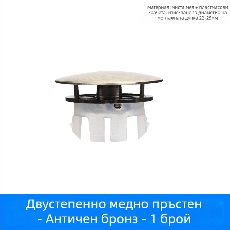 Декоративен капак за преливник на мивката (материал: месинг; стил: модерен минимализъм; марка: Xiongpin; категория: декоративен капак за преливник)