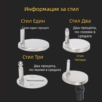 Ринг за фиксиране на капака на тоалетната, неръждаема стомана, електрозаварен, ръчна инсталация, модерен и семпъл стил