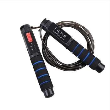 Електронно броящо се безжично въже за скачане, PVC + стоманено жило, 2.8, Benefit