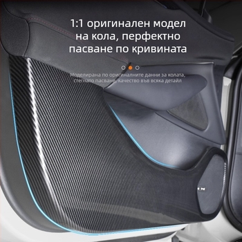 Fuhe ABS декоративна стикер за страничния панел на автомобила, карбонов модел, самозалепваща защита за интериора, съвместим с Xiaomi SU7/YU7