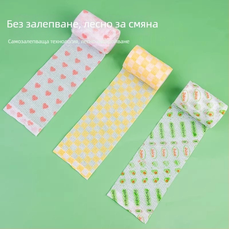 Памучна превръзка за кучешки лапи - самозалепваща обувка за разходки на открито, антиплъзгане и топлина, универсално пасване