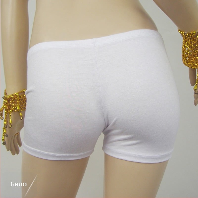 Шорти за Belly Dance с подплата, 100% мерсеризиран памук, за възрастни жени, едноцветни