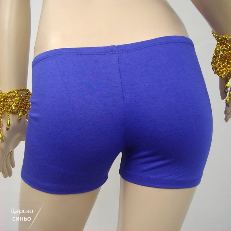 Шорти за Belly Dance с подплата, 100% мерсеризиран памук, за възрастни жени, едноцветни