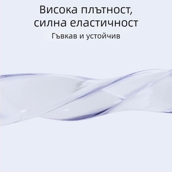 U-образен прозрачен силиконов протектор за ръба на закалено стъкло – масичка за кафе, защита на ъглите
