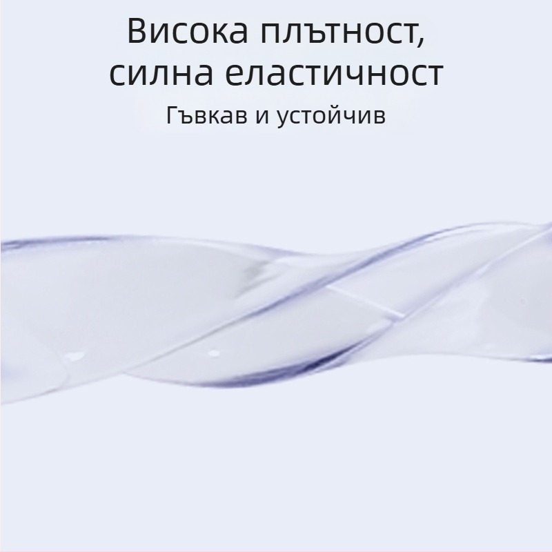 U-образен прозрачен силиконов протектор за ръба на закалено стъкло – масичка за кафе, защита на ъглите