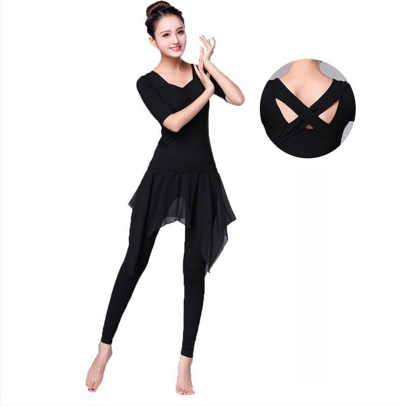 Танцов тренировъчен комплект за жени, памук 90–95%, подходящ за Belly Dance, латински и етно танци, лято 2022