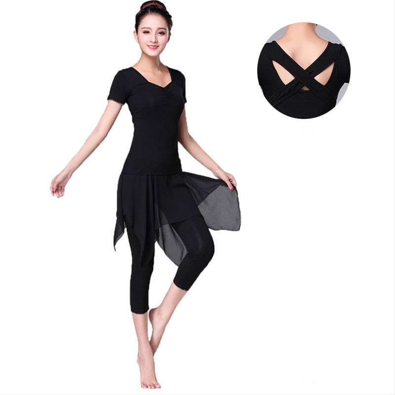 Танцов тренировъчен комплект за жени, памук 90–95%, подходящ за Belly Dance, латински и етно танци, лято 2022