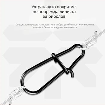 Железен подсилен свързвач за риболовни примамки със система за бързо освобождаване (модел F98HSM56HJMH99)