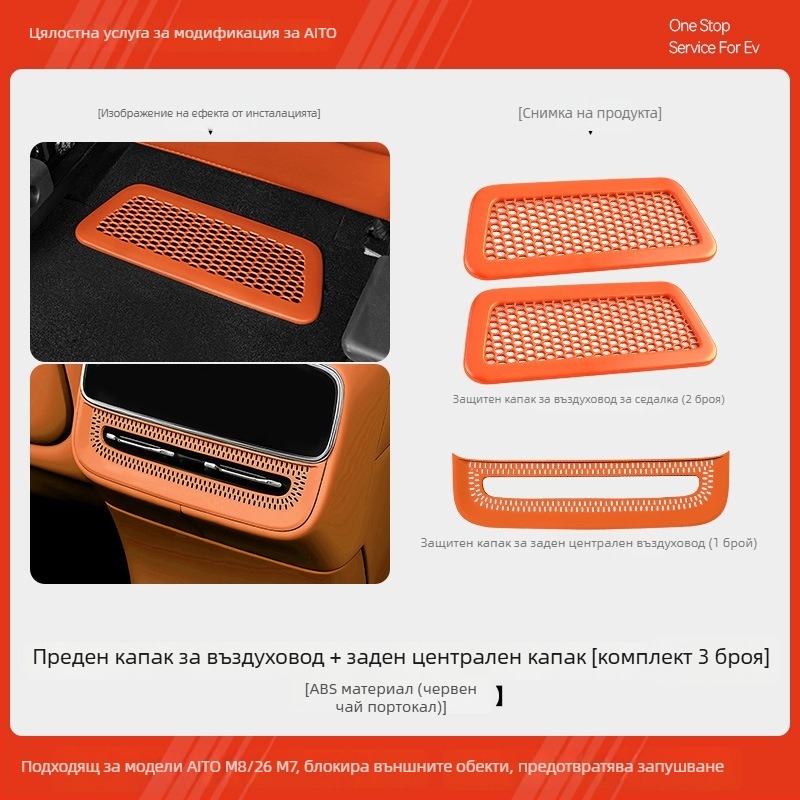 Маска за задния въздушен отвор за Wenjie M7/M8 — ABS, Mandini, модел 202601022127