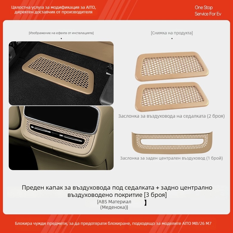 Маска за задния въздушен отвор за Wenjie M7/M8 — ABS, Mandini, модел 202601022127