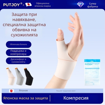 Защитник за китка с поддръжка на палеца - Спандекс, PUTJOY-HW03, Марка PUTJOY, Област на защита: китка, Категория: протектор за китка
