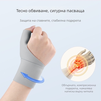 Защитник за китка с поддръжка на палеца - Спандекс, PUTJOY-HW03, Марка PUTJOY, Област на защита: китка, Категория: протектор за китка