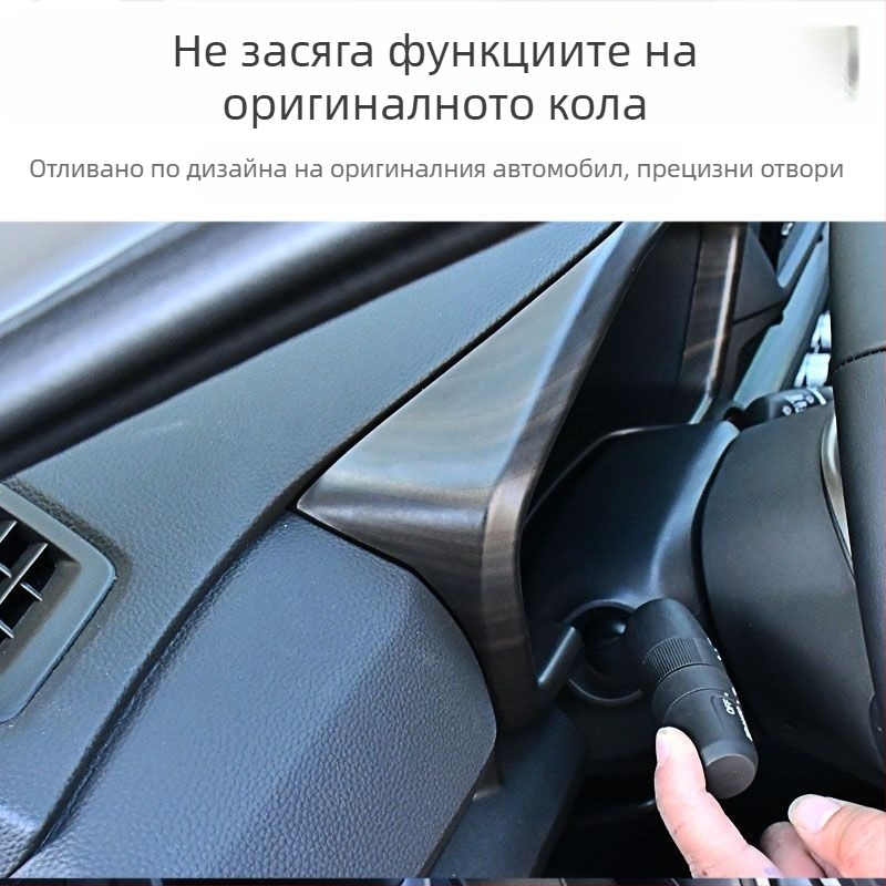Honda CR-V 23 централен конзолен панел, рамка за лост, вътрешен повдигащ панел за стъкло, въздушен изход, пластмасова конструкция, дървена текстура