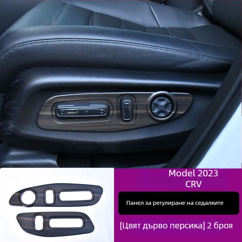 Honda CR-V 23 централен конзолен панел, рамка за лост, вътрешен повдигащ панел за стъкло, въздушен изход, пластмасова конструкция, дървена текстура