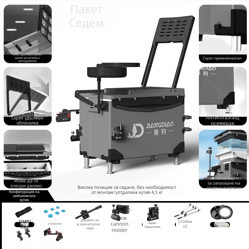 Риболовна кутия Ginger Fishing - PP материал, капацитет 25-32