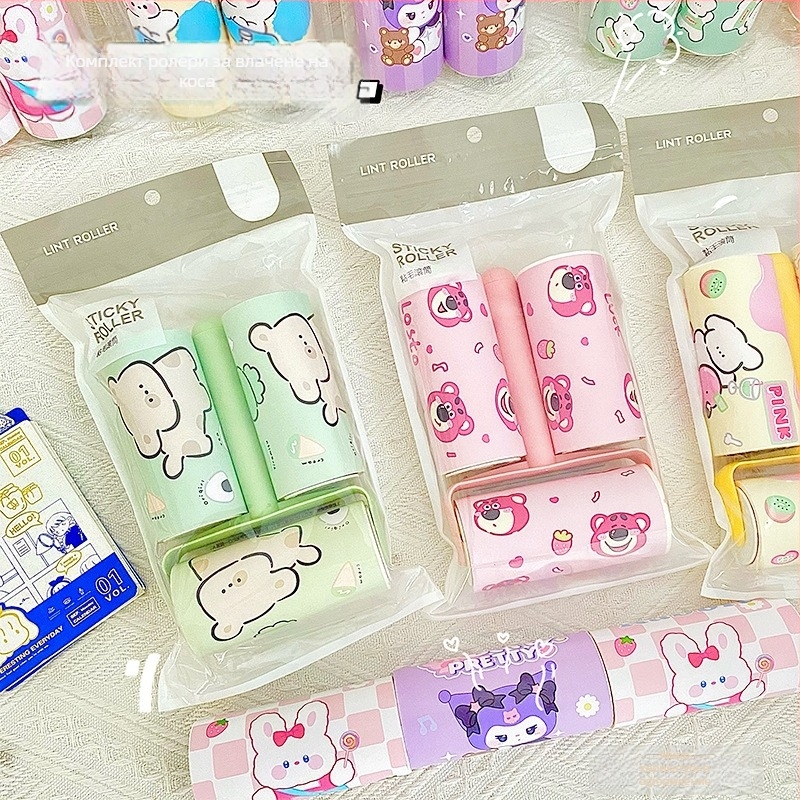 Mu qixi комплект за премахване на косми с карикатурен дизайн и резервни листове — пластмасов уред за премахване на косми