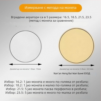 Кран за чешма с вграден аератор и скрит филтър, демонтажен инструмент и ключ, ABS материал, модерен минималистичен стил, марка Beautiful Lion
