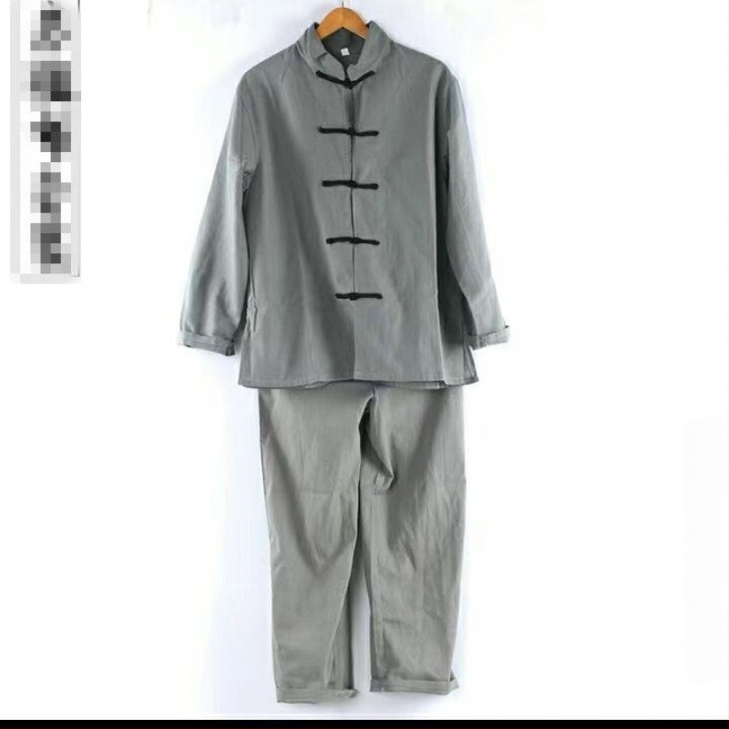 Мъжки фермерски костюм в стил Република Китай, акрилен плат, основен състав 95%+, лято 2022, за възраст 25-29 години, за танци на корема