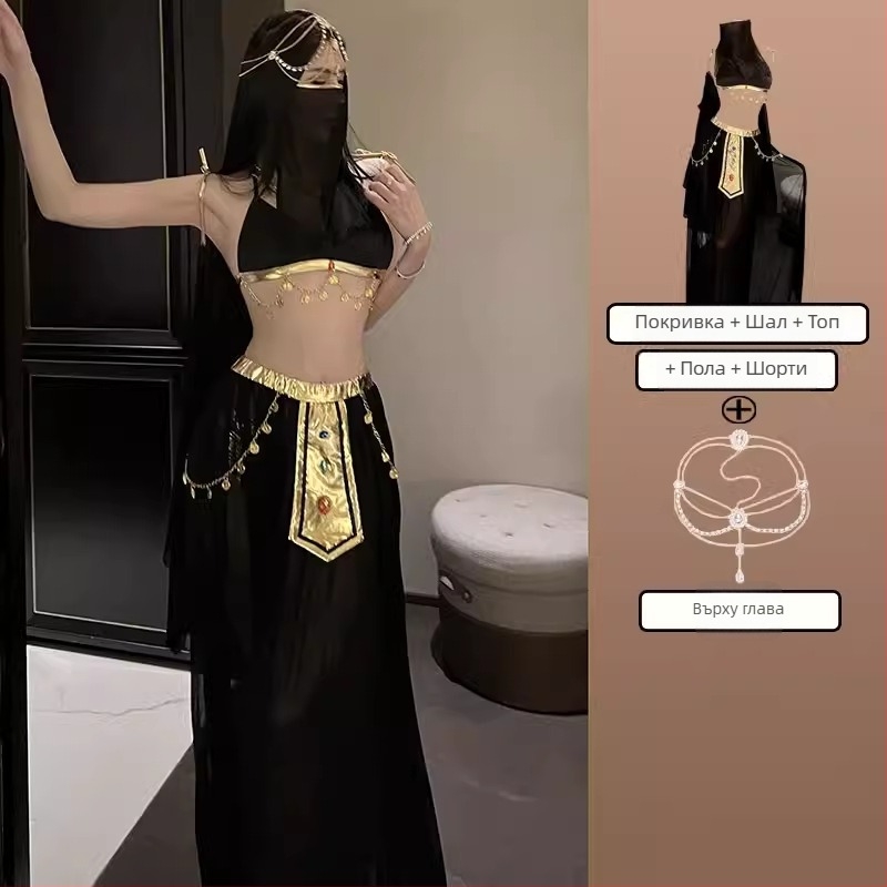 Костюм за танц на корема – Екзотичен индийски танцов костюм за мъже, Jasmine Princess Elf фотокостюм, плат 95% и повече, лято 2022