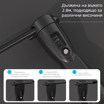 Електронно въже за скачане с брояч и таймер, ABS материал, модел Hx-2371, марка Hx, за възрастни