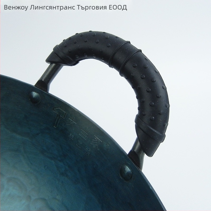 Силиконови предпазители за ушите на тигана, термоизолационни, за стар стил двойно-ушен железен тиган и голям вок с клип-дръжка, устойчиви на високи температури